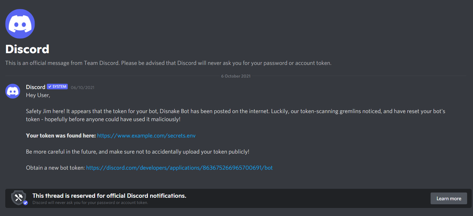 System message